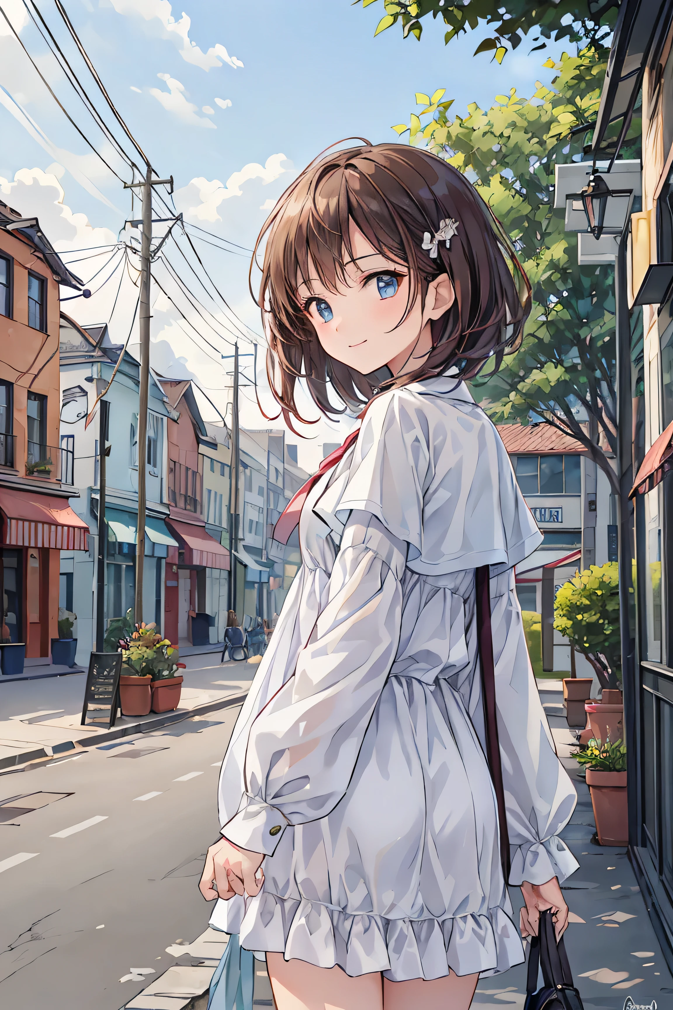 ( original photo , 最 high quality), (Practical, photoPractical: 1.2), (round face: 1), , Outdoor selfie, ( High Detail Skin : 1.2), ( has swollen eyes ), ( Under the eyes ), smile, clavicle, , Brown and black straight hair, pure black pleated skirt, soft writing , high quality, cityscape , skyline, night , rain, wet, professional lighting, photon mapping , radiosity, physical based rendering,