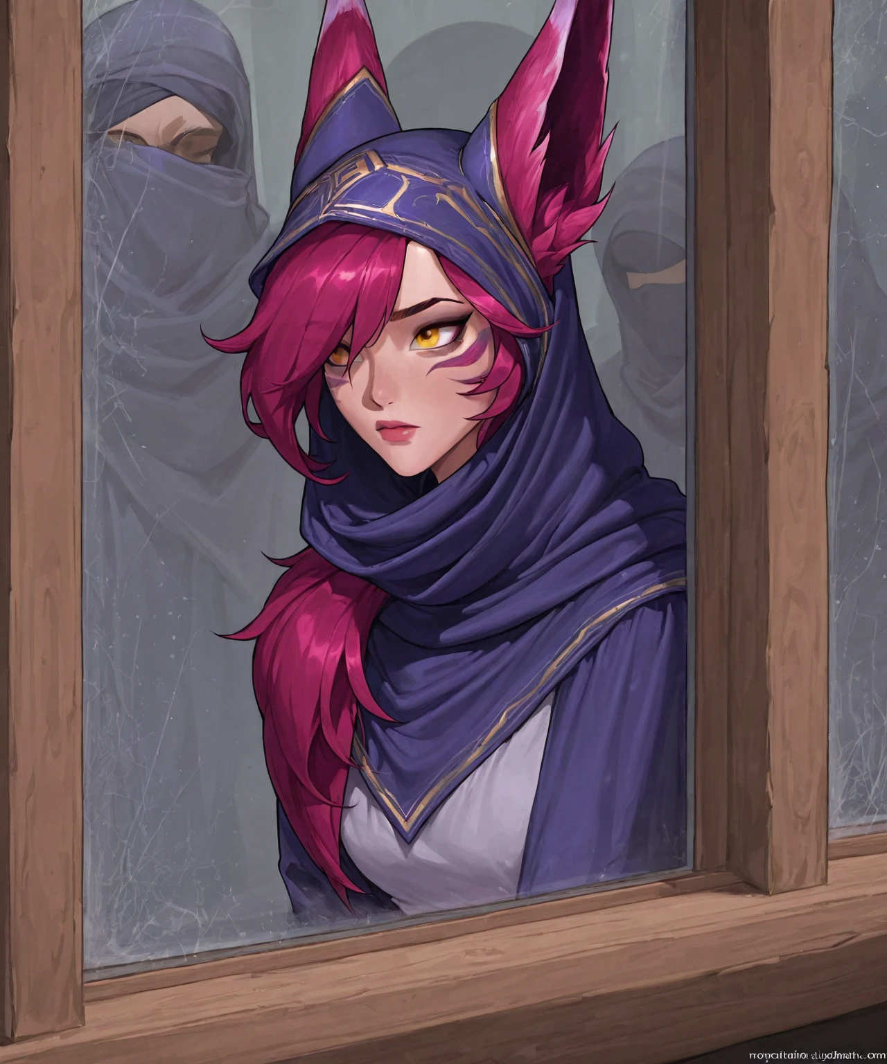 <lora:Shep_XL_Pony_Edition:1> <lora:xayah-10:1> <lora:xayah-000036:1> <lora:xayah:1> <lora:Xayah_from_League_of_Legends:1> <lora:xayah_lora_2:1>