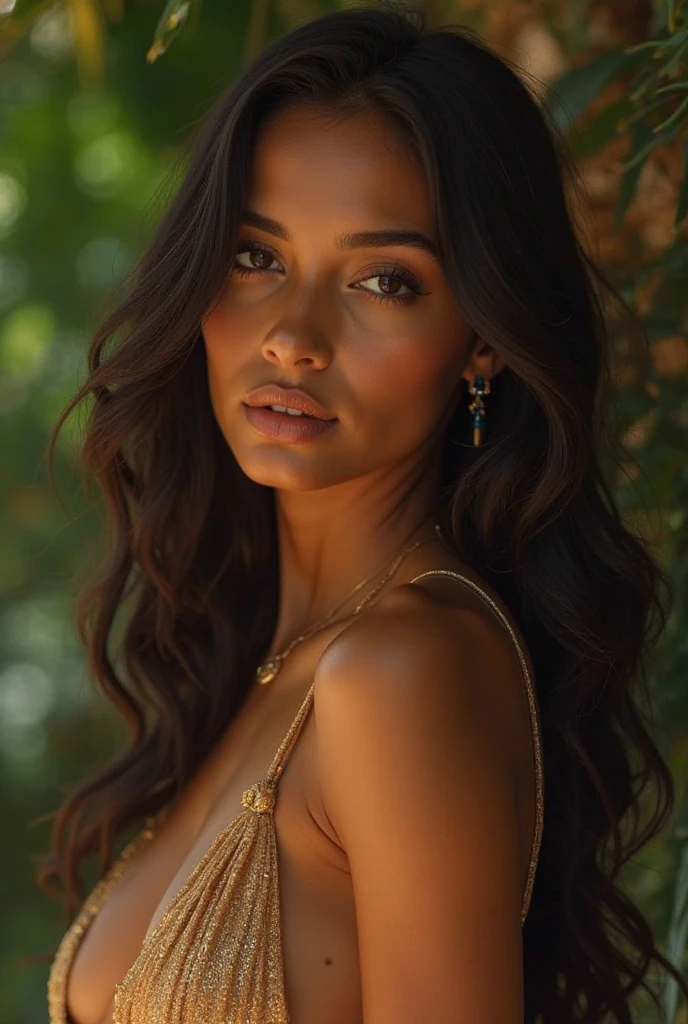 ((Masterpiece)), ((Realistic)), 8K, (Beautiful+attractive+{clean skin}+(feminine)+(cute)+(most beautiful woman)), extremely beautiful, ((dark+brown Somali (young) woman)), inspired by young Jessica Andrea 2017:0.3, 18 years, (perfect brown+walnut eyes), (black straight hair), (thin nose-bridge nose), (thin nose-tip nose), (thin nostril nose), ((most beautiful european nose)), (round beautiful ((feminine)) {Ana de Armas 2022:0.4} cheeks)), (most beautiful smile), looking_at_viewer, wearing a green tight dress