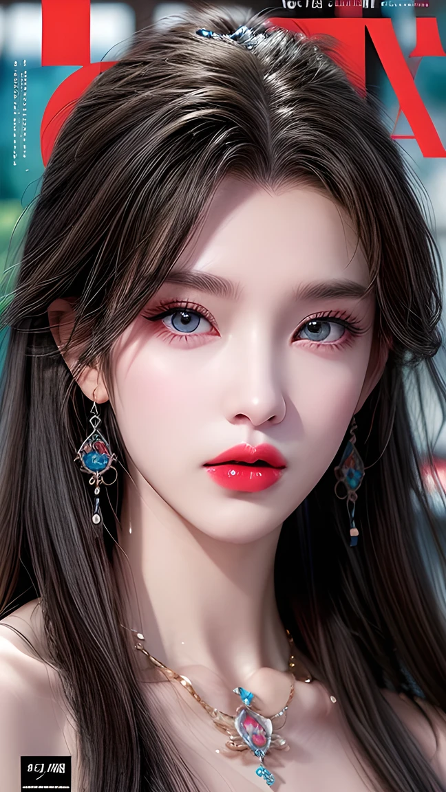 Official Art , colorful,Colorful background,Splash of Color,Movie perspective,style, magazine cover,
ä伿¼äº® c女åç²ç” çé¢è²,(meca style),Tattooed all over, in a large villa ,indoor,
Best Quality , masterpiece, ultra-high resolution ,modern,Chinese, song rhymes ,East,
Mature Face ,indifferent attitude ,(Eyeshadow,Eyeliner:0.9),( red lips:1.3), watery eyes , Blue Eyes ,