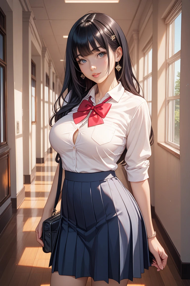 (masterpiece:1.3、Highest quality、Ultra-high resolution、Very detailed)、(Genuine:1.1、Realistic:1.4)、Beautiful illustrations、Perfect lighting、colorful、Depth of the Boundary、Beautiful hair in every detail、Beautiful face in every detail、Beautiful definition details、Beautiful clavicle、Beautiful body、美しいchest、Beautiful thighs、Beautiful feet、Beautiful fingers、View Audience、1 person、Japanese、high school girl、Perfect Face、(Perfect Anatomy、Anatomically correct)、Cute and symmetrical face、Baby Face、Skin Radiance、(Camel Toe:1.5、Shaving:1.2)、blonde、Asymmetrical bangs、blue eyes、Long eyelashes、(chest)、skinny、(Please lift your skirt、Not wearing underwear、No underwear:2、Very good:1.5)、((Collared short-sleeved shirt、White shirt、White panties、)Grey plaid pleated skirt、There is nothing underneath the skirt))、(Beautiful views)、noon、(Outdoor、distant cityscape)、Are standing、(she&#39;Lift up your skirt yourself:2)、(Cute Smile、blush、look up、Open your mouth)、 (White knee socks:1.5)、time々Squat:1.2、Stick your fingers inside you:1.2、