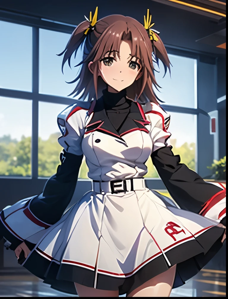 (((SFW、Highest quality、 first class masterpiece 、 Normal Body 、8k、 detailed face 、 super precise、 real color 、5refer to、Highest)))、Honne Nohotoke、"nohotoke honne"、/ Infinite Stratos、Beautiful Girl、 Hair、slender、 slim、Big Breasts、 can be used、 school uniform、oversized school uniform with dowel sleeves、miniskirt