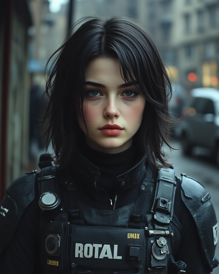 girl policeman, (closeup:0.6)
