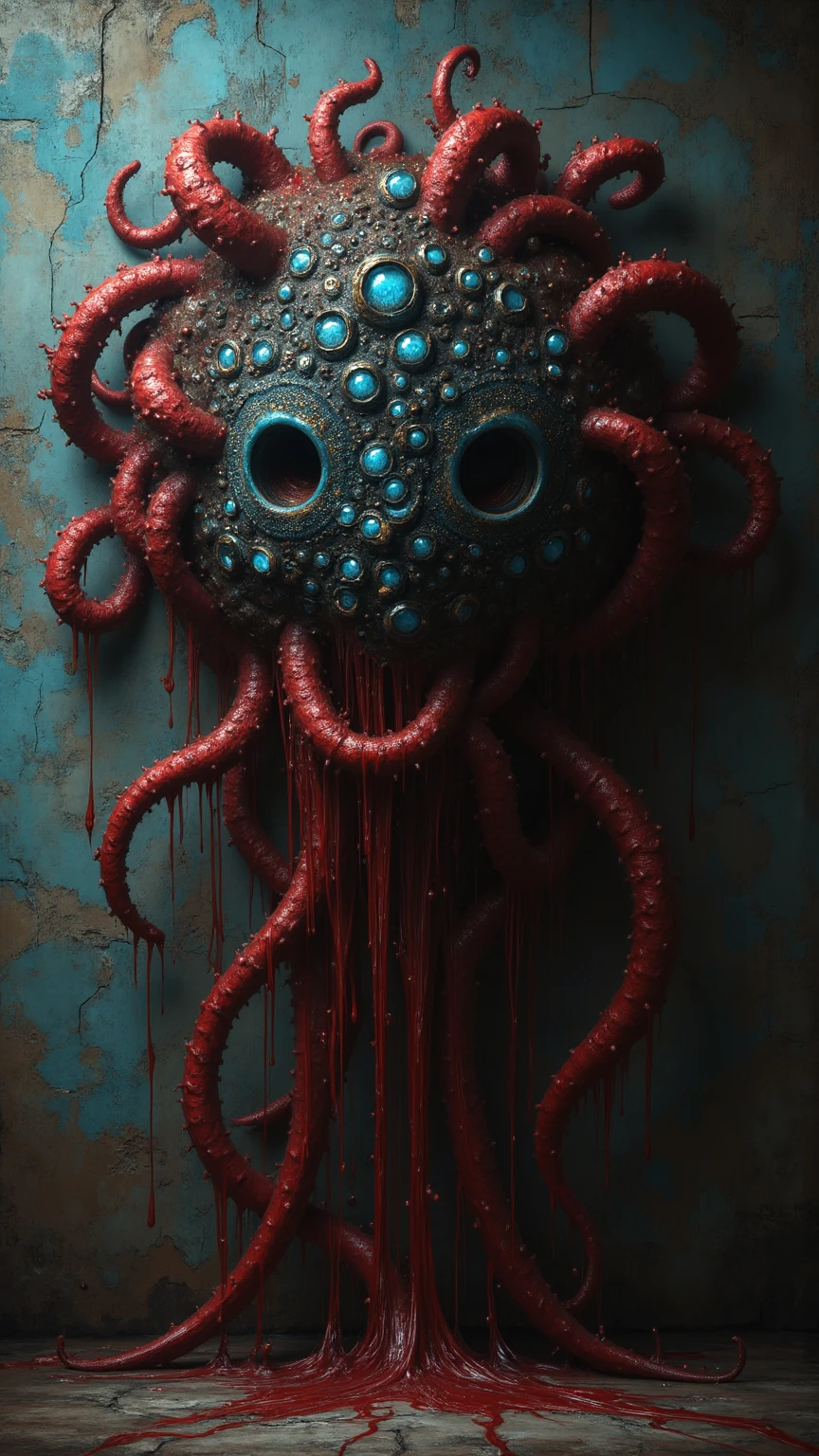 a skinny attractive sks man is mutating into an octopus creature. His skin is transparent and blue red colors. He glistens with jelly. He's growing tentacles from his arms and fingers. In an industrial research lab facility. Cronenberg. Lovecraft. Cosmic horror. Body horror. screaming. full body framing. transformation. mutation. metamorphosis. Mold. Neoplasm. Fungus. Tendrils. Vines. Roots. Webs. Skulls. Slime. Severe lighting. Photograph., neundies style, bright vivid colors, neons, vapor wave, complimentary colors, red and deep blue colors, 4k, intricate, face, go pro view, closeup, suspiria, dramatic lighting, glamorous hair, neundies1 style
