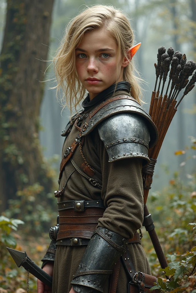 A targaryen boy with valyrian trails with peasant appearance
