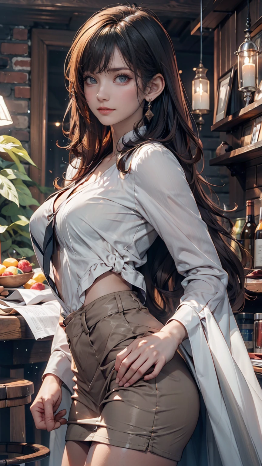 Portrait of a beautiful woman on a muddy farm:1.2 , Cowboy hat, Fringed waistcoat , pants, scarf , confidence , Mid-chest,Sexy proportions、Sexy、Narrow waist、Long eyelashes