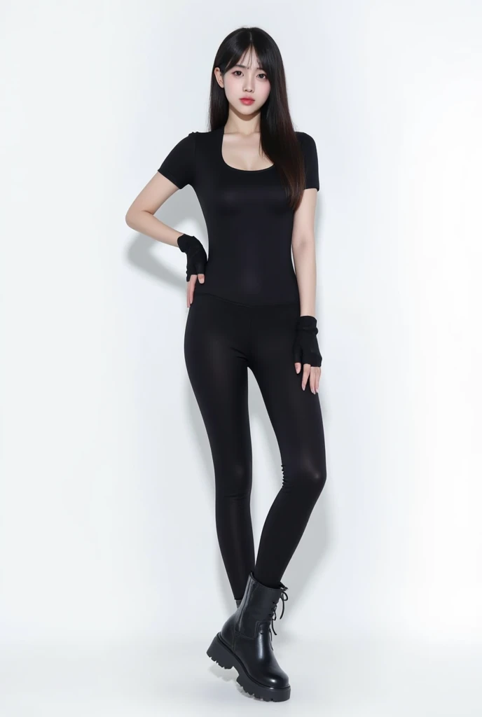 1 girl, blue eyes, Long hair, Big breasts,Mini see-through tube top，Pronounced nipple contour，Showing lower chest， （Word pants：1.6），（（Pants partially zipped open：1.6）），Show high feet，Spread your legs，Look at the lens，Standing，full-body shot，（Ultra-low angle overhead shooting：1.6）， Unity 8k wallpaper, Ultra Detailed, Aesthetic, masterpiece, best quality, Realistic，Random color matching，Face HD，Full body close-up，Extreme low-angle telephoto。The trouser zipper is unzipped。underboob
