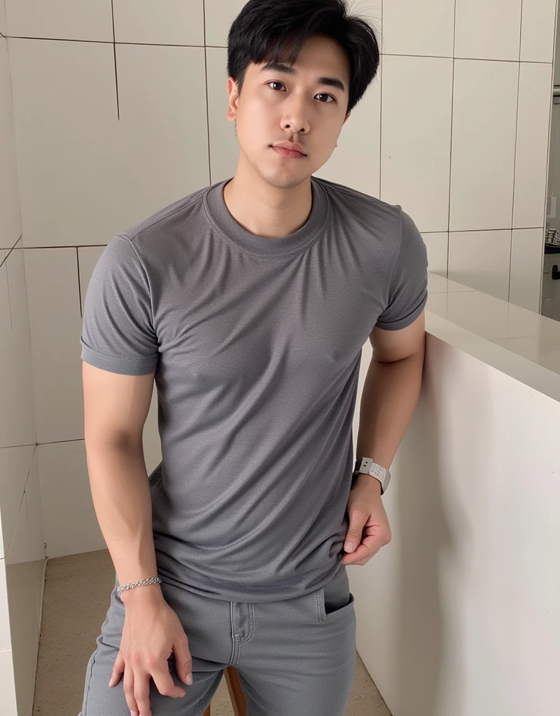 Handsome young man, Thai person, teenager 