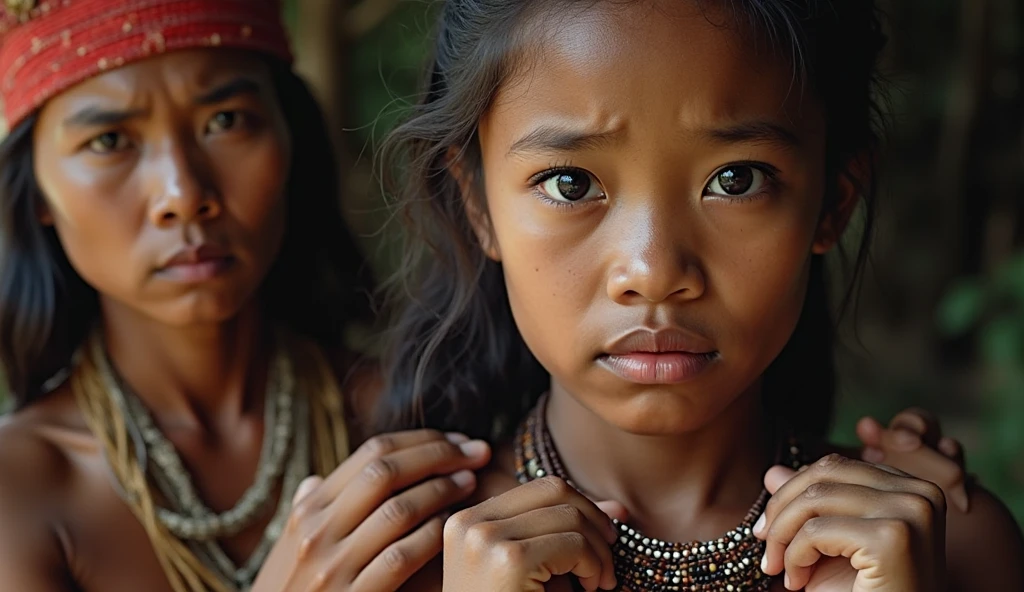 Long-necked Karen tribe, folk way of life , high high quality , 4k