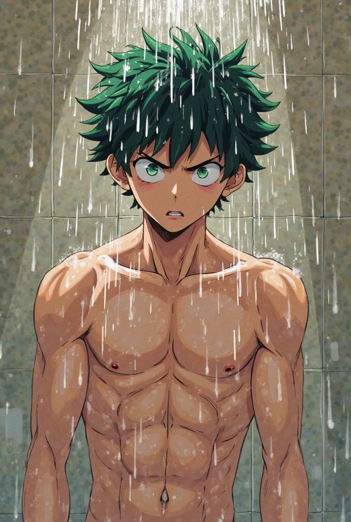 Blue vibrator in hand, masturbation masturbation, Obscene water, ahegao, standing alone, yaoi, Man, izuku midoriya, handjob, penis