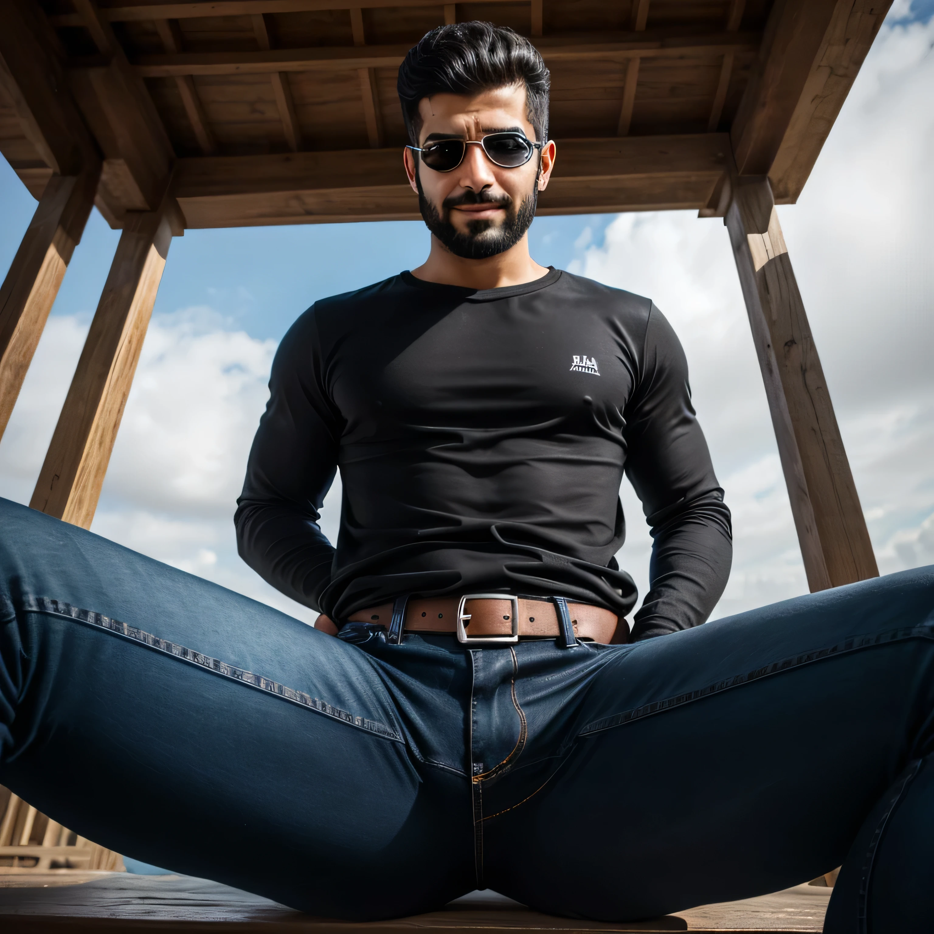 A y indian man wearing a hoodie, handsome face,black hair, penomoerot in middle of an indian street 