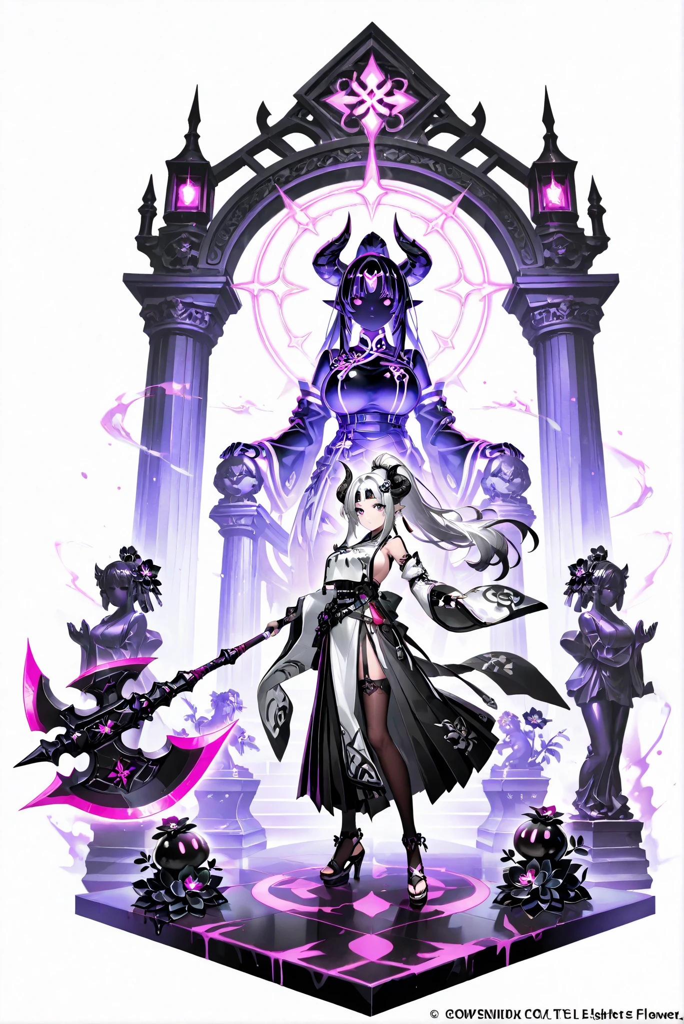 Uniform 0847,Jumpsuit,Breast Curtain ,dress,stockings, Pelvic Curtain ,(black Slime_Flower Battle Axe,,Flower Battle Axe, Grandstand,full body, high heels, front view,Statue, white background:1.7),孔high heels ,Oval/circling/prick/ 喇叭high heels ,,Limited Color Palette,Colorful, bright colors ,Flashing Silhouette,neon,Black Light ,[watch, masterpiece, very beautiful , dress, backless dress, ,azsd, high ponytail, long hair, curled horns, pointy ears moonlight sword, sword, holding sword, glowing sword, greatsword, giant weapon ,azsd, high ponytail, long hair, curled horns, hairpin, forehead ornament, pointy ears, earrings, white kimono, detached sleeves, wide sleeves, bandaged arm, glove, fingerless glove, multiple belts, layered hakama, long skirt, or, sandals,一個擁有巨大的black Slime_Flower Battle Axe,black Slime_Flower Battle Axe,black Slime_Flower Battle Axe, Slime_Flower Battle Axe,Handheld Slime_Flower Battle Axe Slime_Flower Battle Axe, Slime_Flower Battle Axe, Slime_Flower WM
Rose Battle Axe,black Flower Battle Axe,黑色black Flower Battle Axe,Flower Battle Axe,手持Flower Battle Axe Flower Battle Axe, Flower Battle Axe,Make Battle Axe with Flowers,