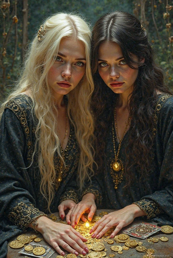 Skin: Pale and sallow with dark veins and discolorations, giving a corpse-like appearance.
Eyes: Deep-set, hollow with dark circles, suggesting sleepless nights.
Cheeks: Prominent cheekbones, gaunt and hollow cheeks.
Lips and Teeth: Thin, cracked lips with a bluish tint; yellowed or stained teeth.
Hair: Unkempt, wild, dark or faded with gray streaks.
Clothing: Dark, ragged robes, worn and tattered, frayed edges, patches, and tears.
Adornments: Bones, skulls, and macabre decorations woven into clothing.
Cloak: Tattered dark cloak or hood, shrouding the character in shadows.
Jewelry: Bone necklaces, bracelets, and rings.
Accessories: Worn leather pouches and satchels for dark artifacts.
Scars: Ritualistic scars or markings on the skin.
Bruises and Cuts: Fresh bruises and cuts from self-punishment.
Presence: Unsettling aura, making others wary or fearful.
Movements: Quiet, deliberate, and ghost-like., UHD, retina, masterpiece, accurate, anatomically correct, textured skin, super detail, high details, high quality, award winning, best quality, highres, 1080P, HD, 4K, 8k, 16k