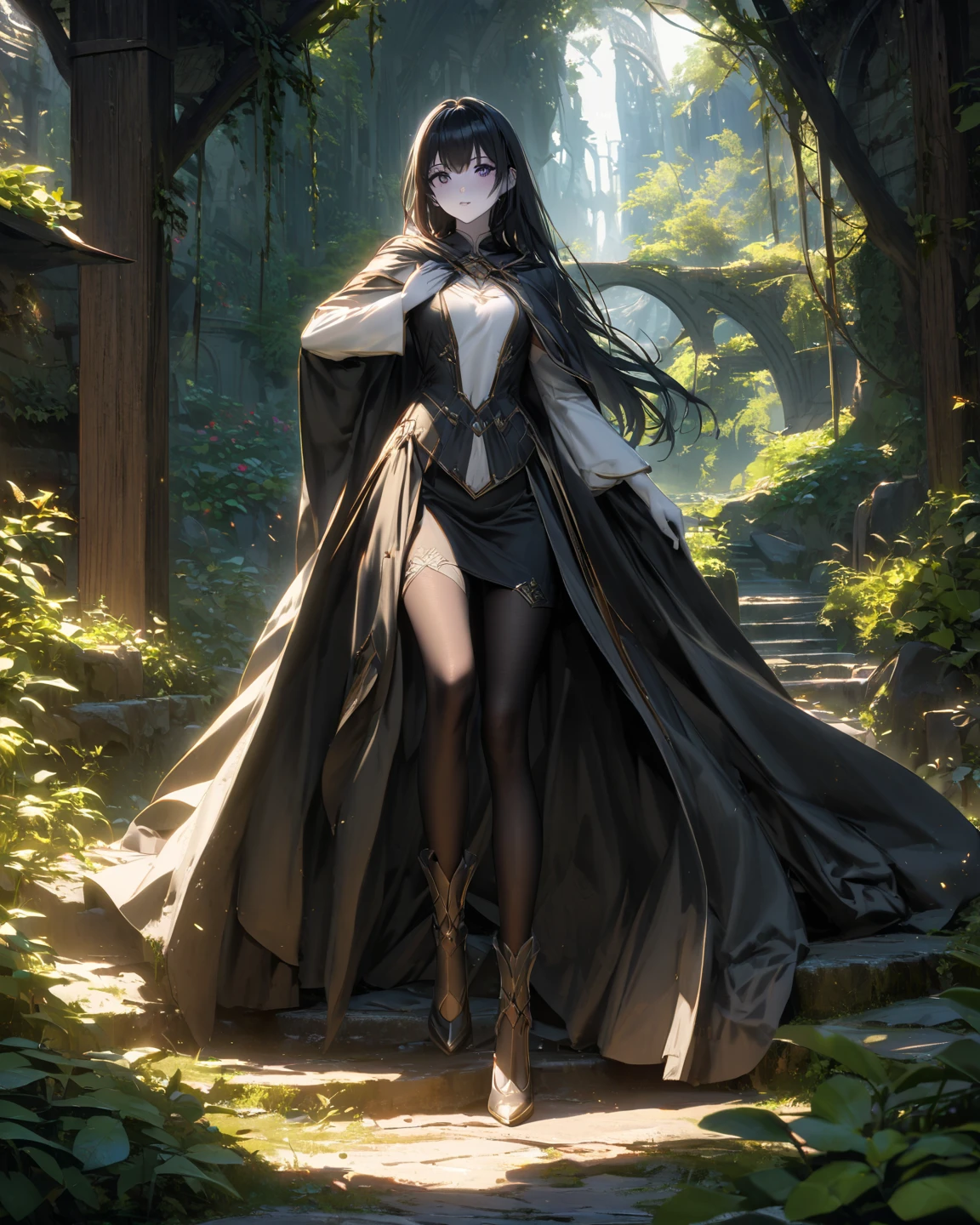 long dress witch ,forest of darkness