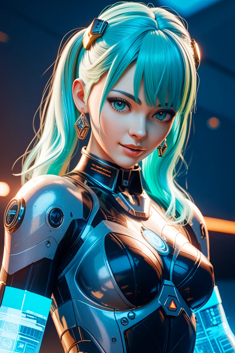 Ilya Kuvshinov with long sky blue hair, golden eyes, amber eyes, professional digital painting, wild brushstrokes, concept art, award-winning photography, cinematic, wlop, color block, pop, hip, Andy Warhol art, pixiv art, yoshitaka amano