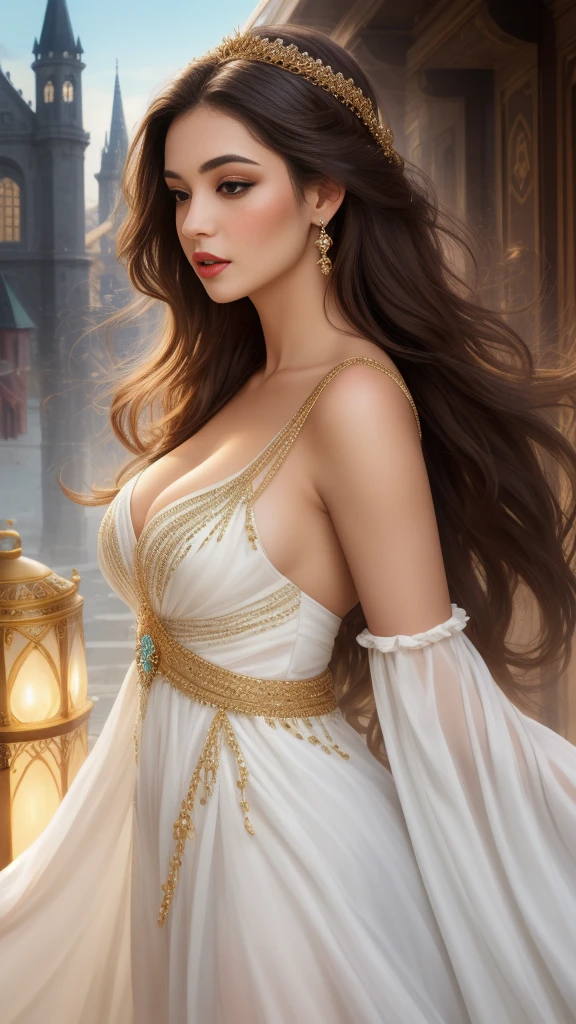 (masterpiece, realistic:1.3), (extremely intricate:1.2), (photorealistic:1.4), (extremely delicate), (ultra realistic:1.3), (cowboy shot:1.2), (modelshoot style), hyperrealistic photography, extremely detailed CG unity 8k wallpaper, UHD, HDR, RAW photo, dslr, hyperrealistic 3d render,
__ancient_clothing_female_sparkling__,
<lora:add_detail:1>, <lora:sxz-niji-v2:0.4>, nijistyle, <lora:simplePointedToeHeelswithoutStrap:0.2>, a pair of ggx heels,