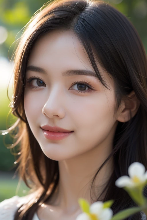 Woman bathing in the full body shower 