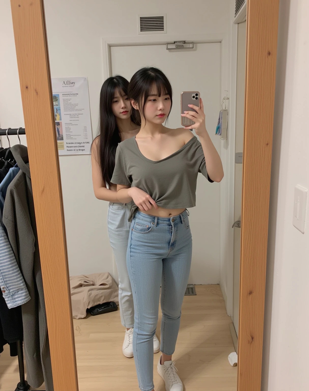 There is a woman who is posing in a room, Asian girl, , Photo the Slim Girl, korean girl, 2 4 year old female model, beautiful asian girl, 18 years old, ulzzang, 1 8 are, good young woman, Instagram Template, Beautiful Chinese model, Yoshitomo Nara, Beautiful young Korean woman