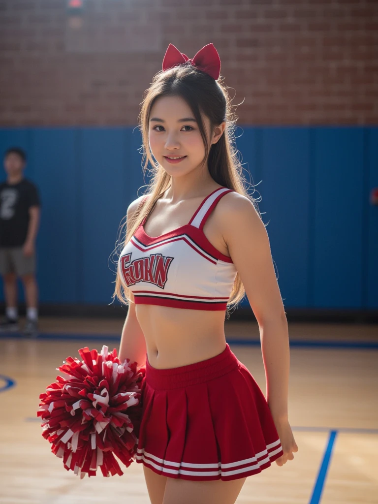 18-year-old、Cheerleader、smile、Nice、beautiful、Sparkling、bounce、Charm、Niceなユニホーム、
