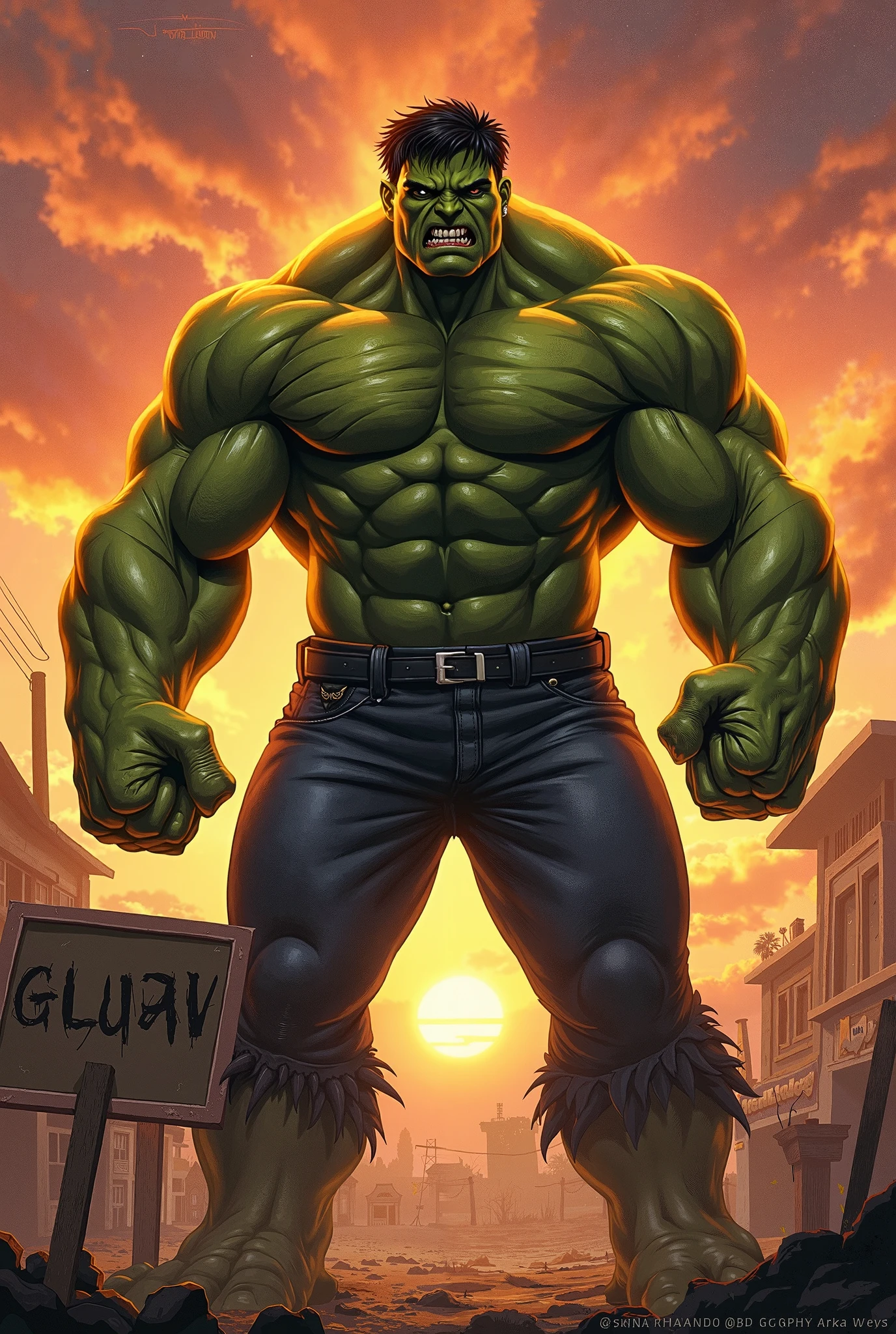 hulk with leo smart blouse