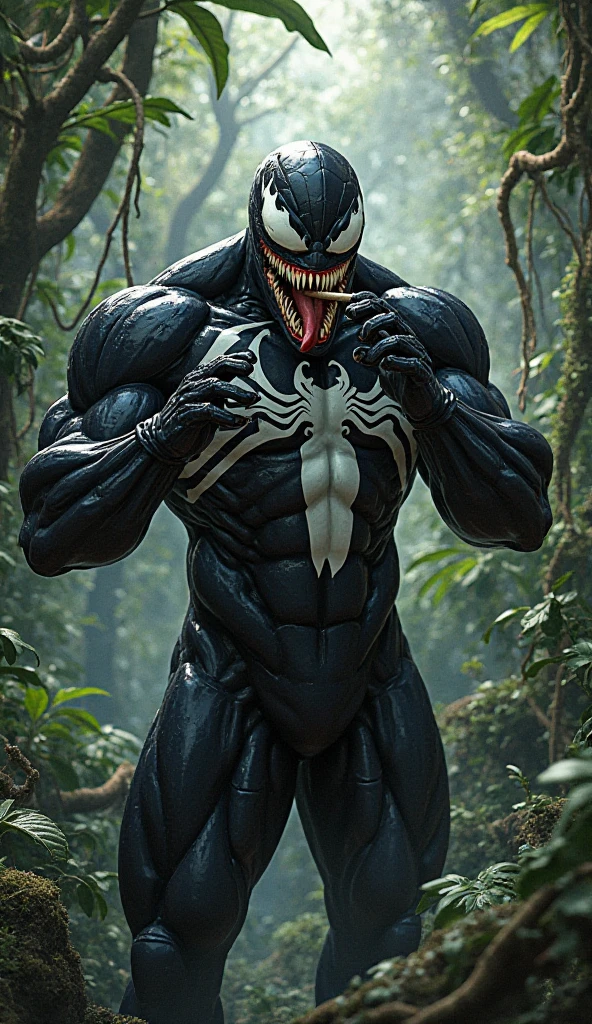 Draw Venom and Baltan。The venom is strong、Leave the chest pattern