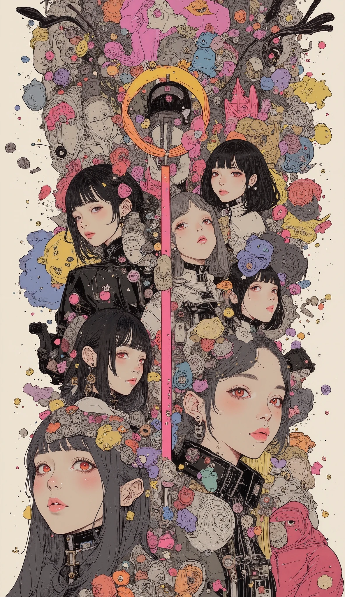 A collage summarizing Japanese manga、Taiyo Matsumoto 、Anime Frame Break