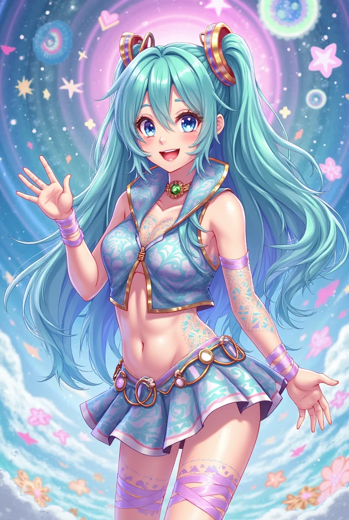 (Anime artwork, Anime Style, Studio Anime, Very detailed, Latest, Vibrant, Anime Coloring, High Contrast, masterpiece:1.2, Highest quality, Best aesthetics), (1 girl), Color Connection, Colored, Vibrant color scheme, colorful, Spot colors, Browsing Caution, (Portraiture, Cowboy Shot), Sensual, Deep in the forest, dance, (Big Tits 1.2), bent, (Captivating woman), (Grin:1.2), Fantasy Starry Sky Fairy, Fantasy Starry Sky Fairy,Falling petals, Shining Star,