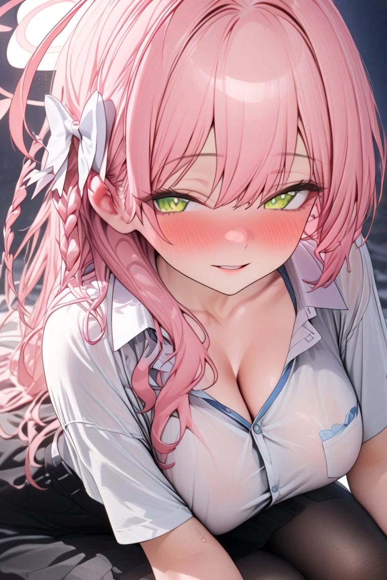 (((((Best Quality, 8K, 32K, masterpiece, 1.2)))),{{solo}},((nsfw:1.5)),{{{Character reference: ToLove Ru's Momo:1.2}}},((bob hair style)),((perfect beautiful face:1.2)), in love hotel, wearing butterfly dress, netorare, netorare face, spreading pussy with fingers, embarrassed, high quality of vagina, vivid pussy,((a lot of public hairs:1.1)),