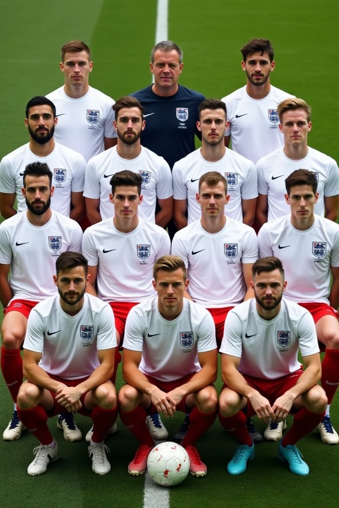 a highly detailed portrait of the 1966 england national football team posing at wembley stadium in 1966,best quality,ultra-detailed,finest illustration,masterpiece,england national football team,1966 wembley stadium,1966 england national team,football players,portrait,realistic,photorealistic,detailed faces,detailed uniforms,detailed background,dynamic poses,dramatic lighting,cinematic composition,vibrant colors,rich textures