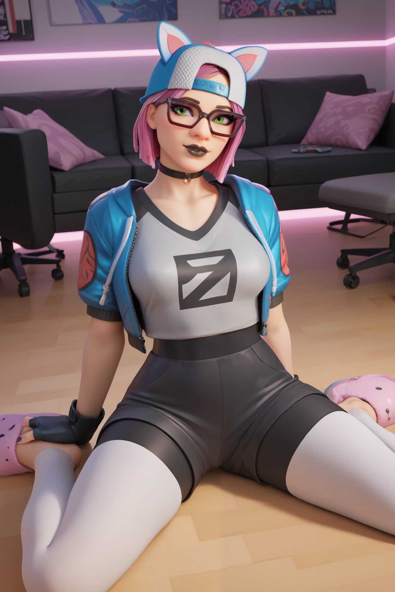 Fortnite 3d style, overwatch genji female opening her pussy with her fingers