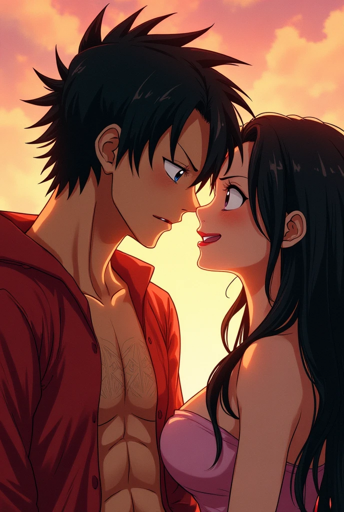 Hancock having sex with Luffy