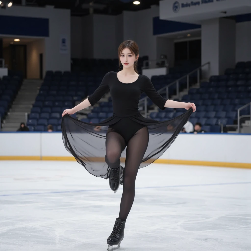 Figure skating、Figure Skating Jumping、Beautuful Women、Pretty Woman、figure skating costumes、japanes、White miniskirt、Clothes that show breasts Micro clothes、Cute Japan person、Haruka Ayase、Haruka Ayase、Dainty schoolgirl、Women's Figure Skating、Raise your legs wide、