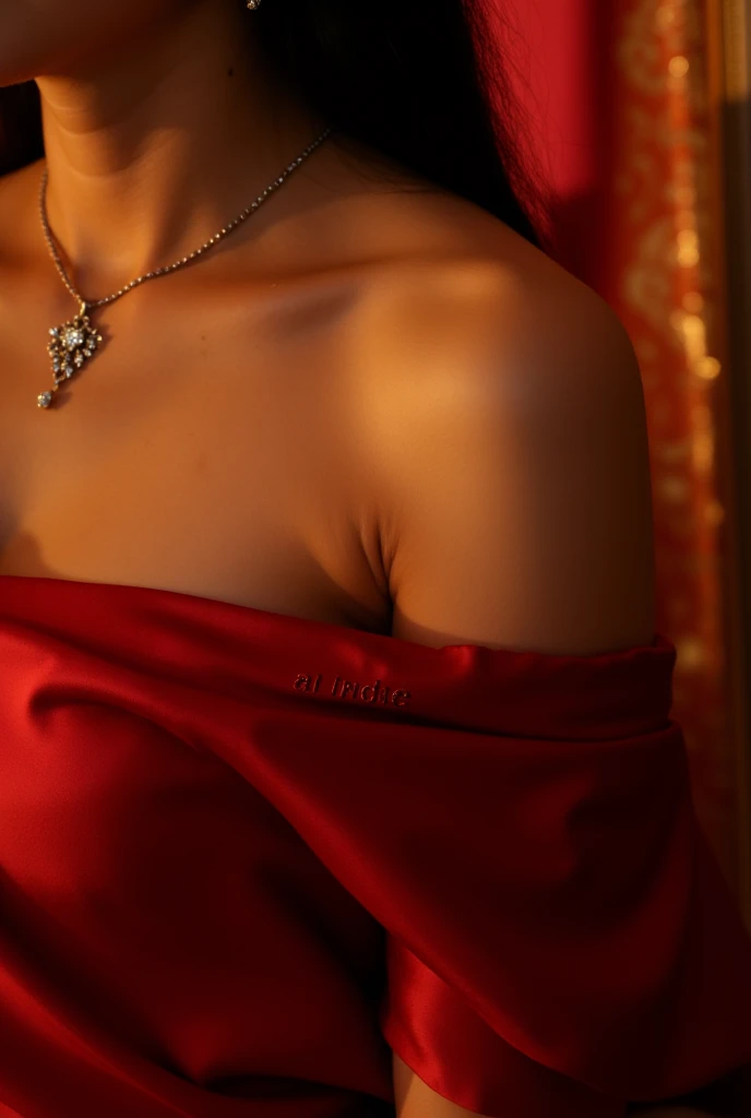 8k,best quality, high resolution, fully nude girl wearing black thread necklace and kissing a smart boy