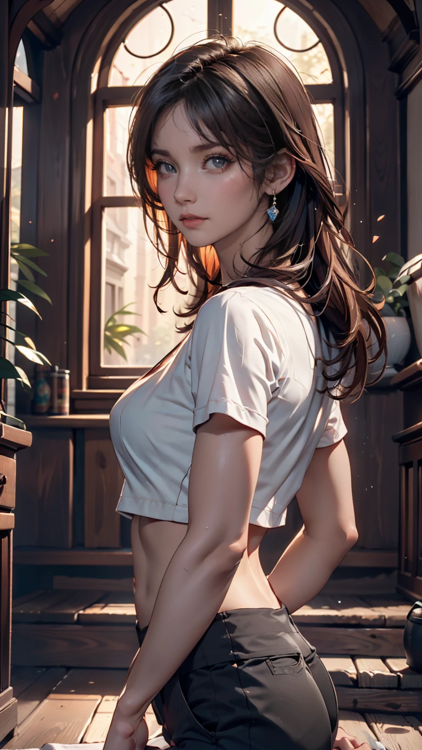mdjrny-v4 style portrait of a female leprechaun, voluptuous, gorgeous detailed face, mischievous smirk, ample hips, insanely detailed accentuated big booty, mature, great aesthetics, perfect anatomy, well proportioned body, intricate, elegant, highly detailed, digital painting, artstation, concept art, smooth, sharp focus, illustration, art by artgerm and Greg Rutkowski and alphonse mucha, 8k, High-quality, insanely detailed,