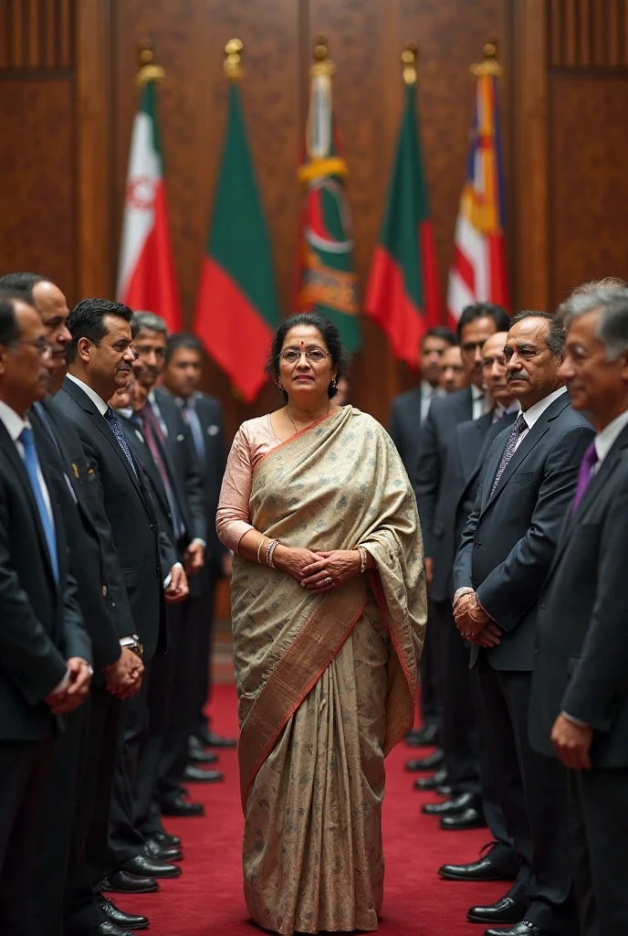 Bangladesh  sheikh  Hasina  running India 