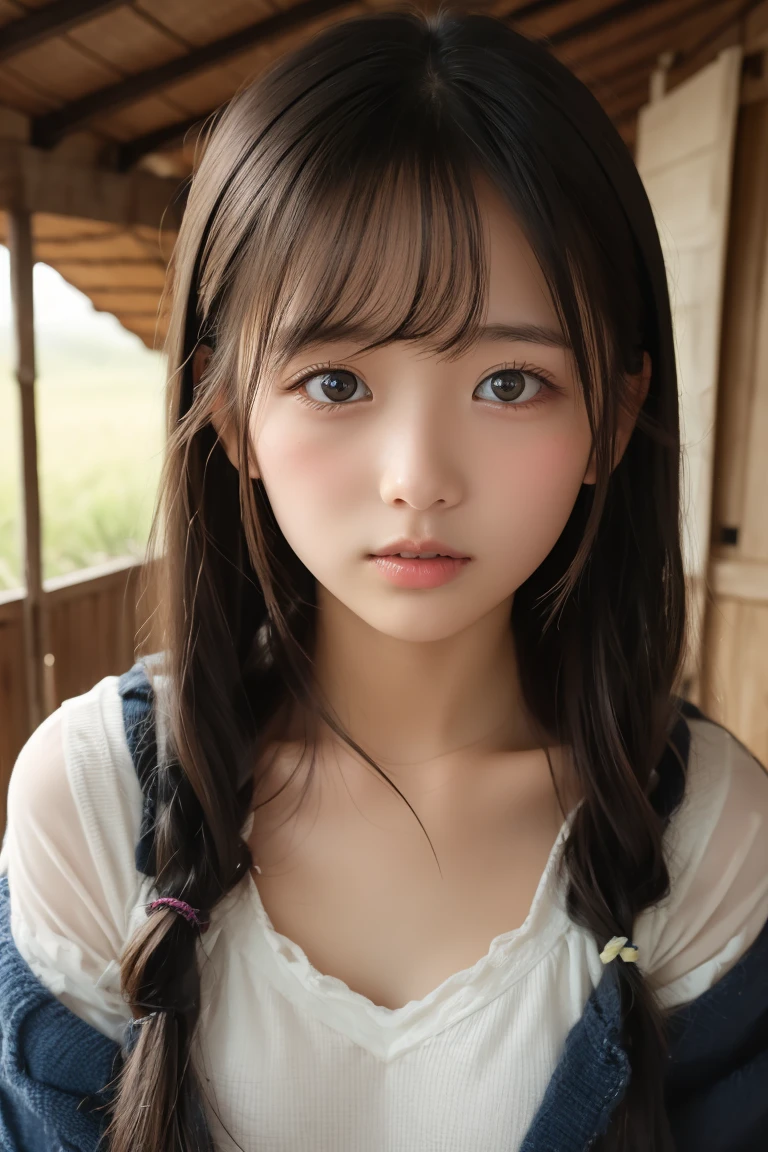 (alone), (Detailed RAW photos of the girl's whole body), (masterpiece:1.0), (Highest quality:1.4), (Ultra-high resolution:1.2), (Realistic:1.4), 8K resolution, Canon EOS R5, 50mm, Absurd, Super detailed, (18-year-old), Sharp focus, Cinema Lighting, Beautiful face in every detail, (compensate:1.2), (Urzan-6500-v1.1), shape, Detailed skin texture, Pale skin, Flat Chest, (White Bra、underwear)、(A lean and healthy body:1.3), Thigh Gap, Detailed brown hair, (Very messy hair:1.5), (Avril Lavigne:0.7), smile, (Play sports often, Sports leggings:1.4), Realistic glowing skin, (Bedroom:1), (Camel Toe:1.3), (sweating:1.45), Slim waist, 魅惑的なsmile, alone