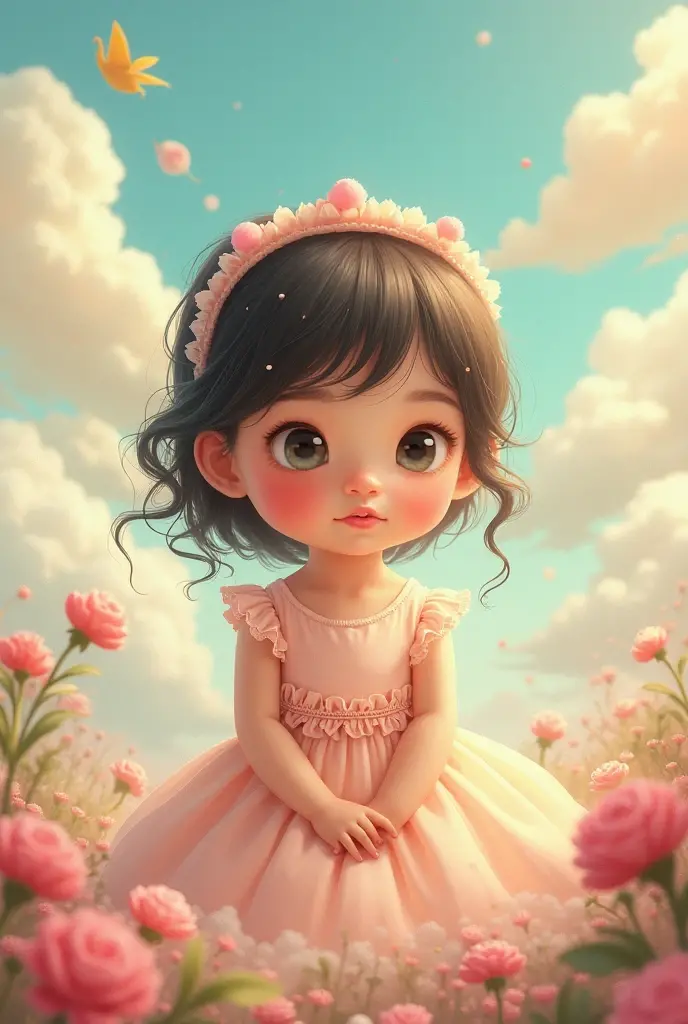 World cute girl sucking