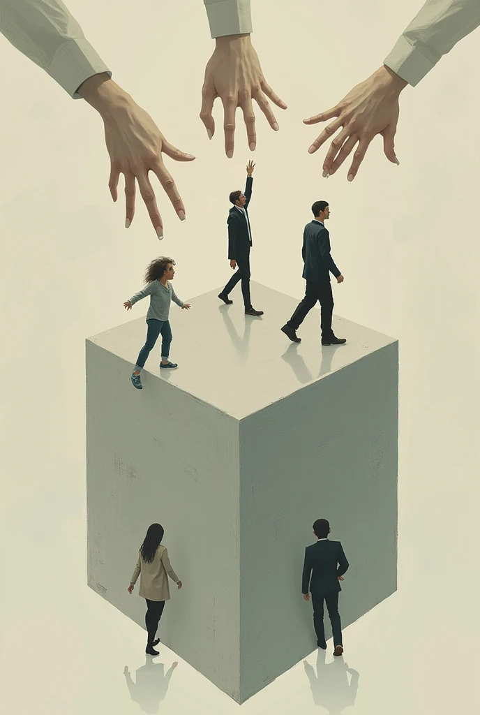 Hand in the shape of a people