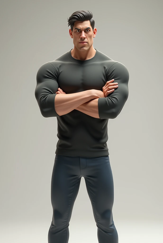 Visualize what i look like tall, white, aesthetic body, long eye brow, brown eyes a boy whole body representation