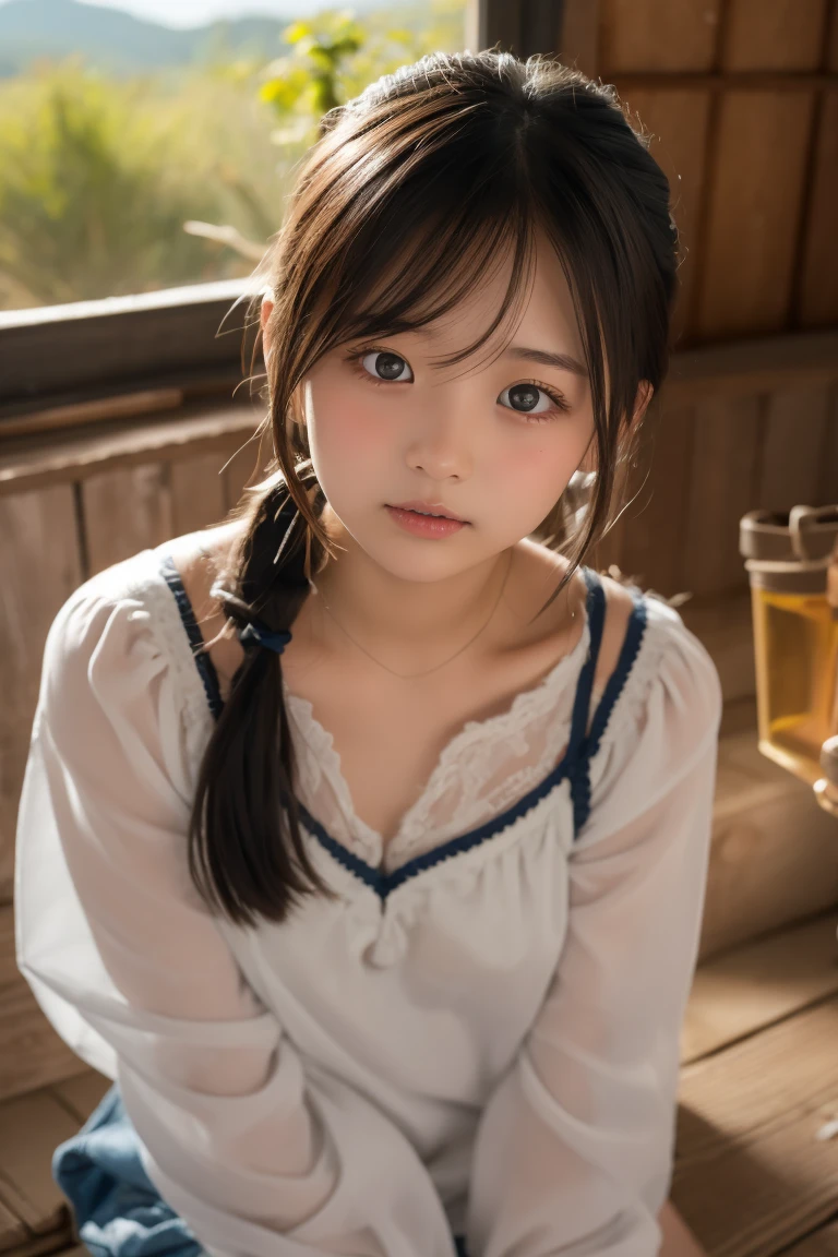 (1 nogizaka girl,raw photo,photo realistic:1.5),(best quality, high quality,HDR, highest quality,ultra high resolution,high resolution,high res,ultra high difinition,huge file size,8K,2K wallpaper,8K wallpaper,high quality texture,amazing,an extremely delicate:1.4),one girl, Japanese famous idol,beautiful face,small face,absurd,ridiculous,incredibly ridiculous,portrait,breasts close up,blurry background,(gym uniform,cleavage,no makeup:1.2),medium skin,beautiful skin,detailed skin,small head,black hair,silky hair,(Japanese eyes,almond eyes:1.5),detailed eyes,black eyes,Japanese idol eyes,Japanese nose,5-fingers,(eyebrow:-0.5),(Light Particles, Lens Flare, Luminous Particles: 0.7),looking at viewer,bright lighting,professional lighting,girl