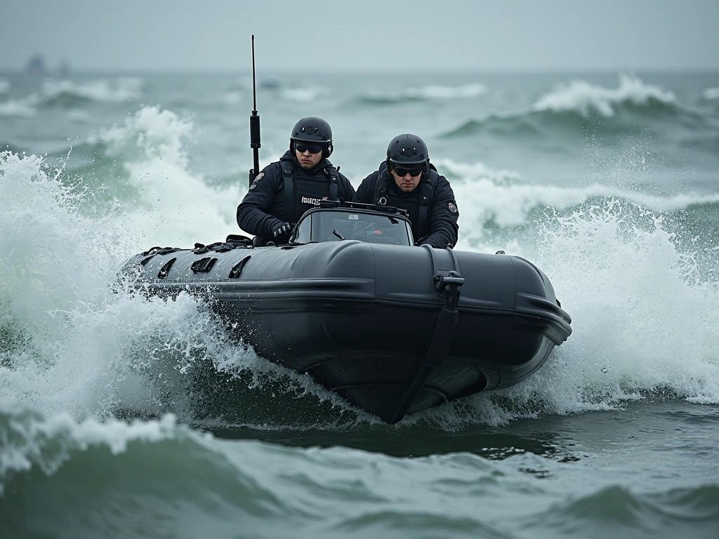 (masterpiece, best quality:1.2), ultra-detailed, WarRubberBoat, (realistic:1.5), <lora:EdobWarRubberBoat_v1.0:1>