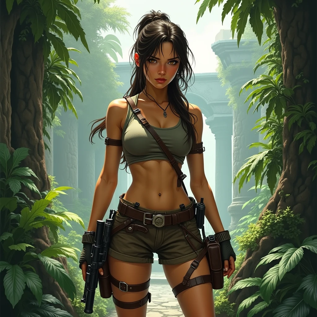 Lara Croft fully naked