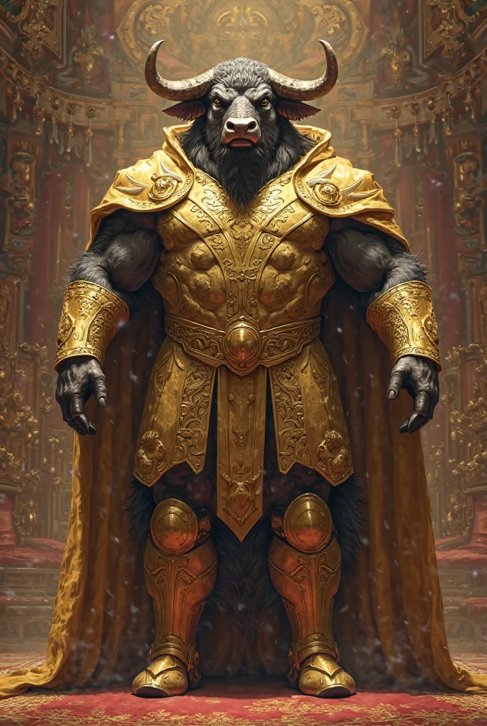 A dog dressed like a God and muscular on two legs and imposing of the Belgian Shepherd breed