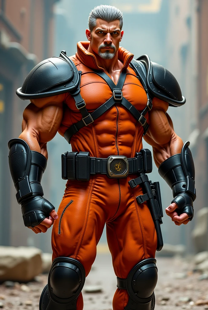 ((best quality)), ((masterpiece)), ((realistic)), (detailed)
<lora:Kenshi_Mugen:0.8> mkenshi, 1boy, bodysuit, black hair, blindfold, armor, spiked hair, short hair, boots, long gloves, white background, bulge, belt,