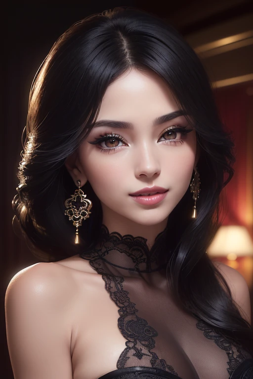 a young woman with long attractive hair in a ponytail,beautiful detailed eyes,beautiful detailed lips,extremely detailed eyes and face,longeyelashes,hd,cute derriere,realistic,photorealistic,photo-realistic:1.37,best quality,4k,8k,highres,masterpiece:1.2,ultra-detailed,studio lighting,ultra-fine painting,sharp focus,physically-based rendering,extreme detail description,professional,vivid colors,bokeh,portrait