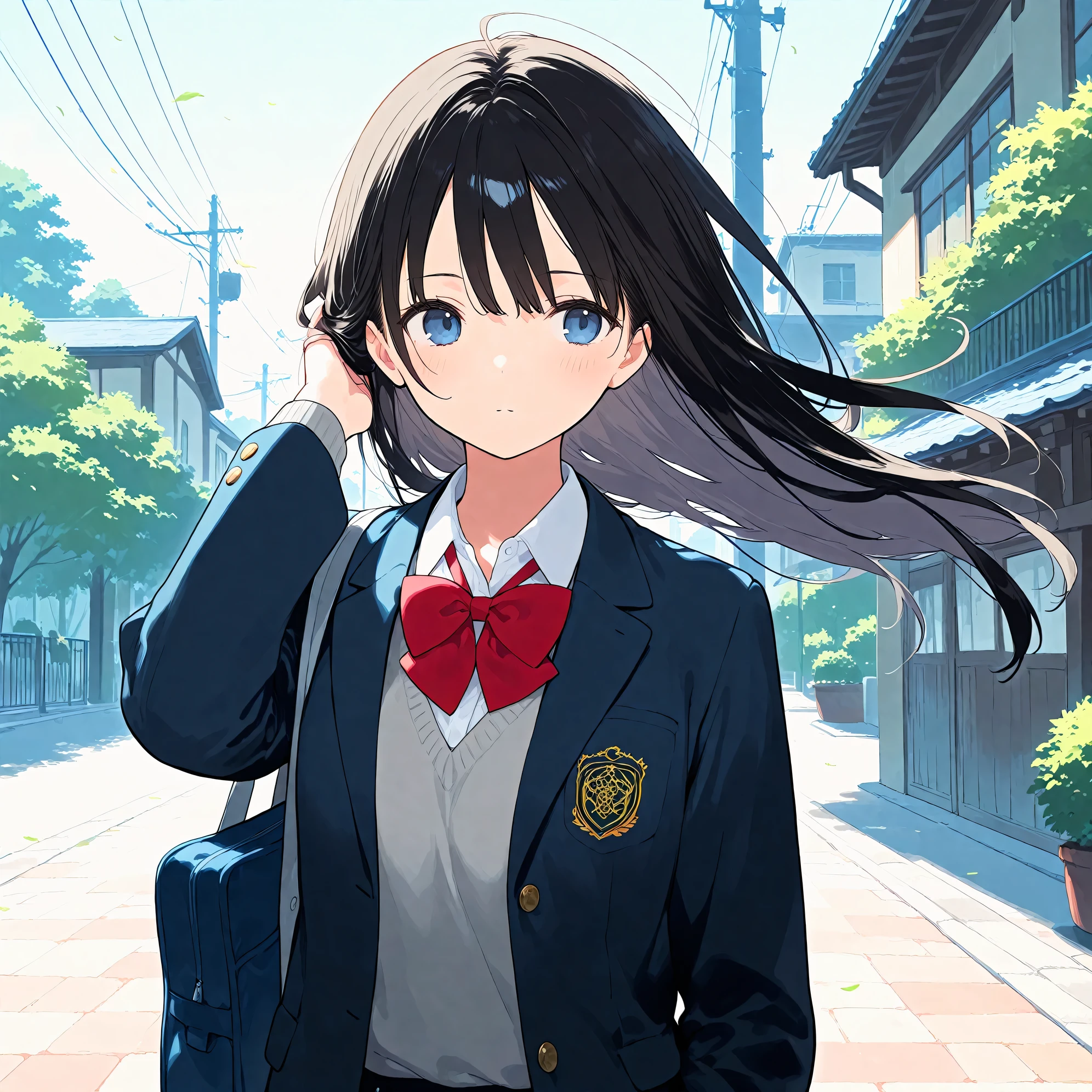 Very cute and beautiful girl,(very detailed beautiful face and eyes:1.2),
Smile,Black hair,Sailor School Uniform,(Navy blue pleated mini skirt),
(),(((build a project from the ground up))),White silk panties,Beautiful legs,(Cowboy Shot),
(Best Quality,masutepiece:1.2),Intricate details,hight resolution,1 girl,Solo,