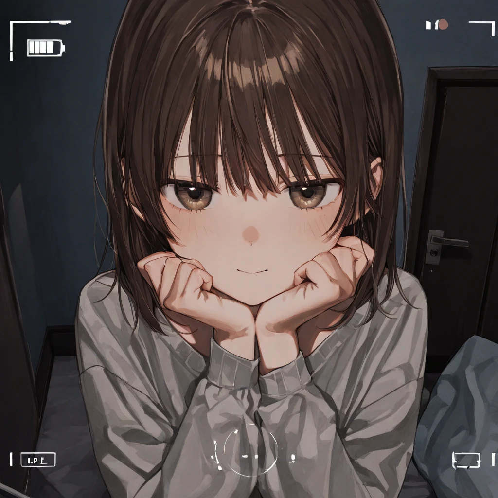 On all fours、crawl on all fours、Chestnut Hair、short hair、、Pale brown eyes、Blushing、Medium breast、、Blushing、Random underwear、Random erotic poses、Bedroom、On the bed、Sexy expression、、Glamorous expression、M-shaped spread legs、Glamorous expression、