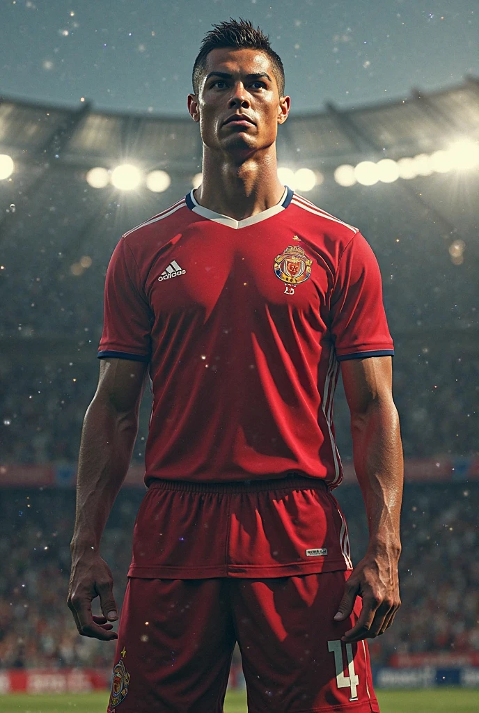 Ronaldo red background