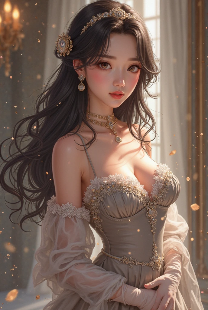 (32k:1.5, Highest quality, masterpiece, Ultra-high resolution), Professional camera work:1.6, Very detailedな肌と顔の質感:1.3, Captivating portrait:1.2, Very accurate, Very detailed, 1 adult female, ((Amazing night view from the rooftop:1.4, The moonlight at night illuminates my body)), (Satin Nightgown:0.7), Incredibly slim body, Fair skin, elegant, Sensual sitting position, sense of loss, Sadness, Expressions of sadness, (Big eyes that exude beautiful eroticism:0.4, A dreamy look:1.0, I love you with all my heart:0.8, Open your mouth a little, lipstick, Feel the beautiful eroticism:0.9), (Wet dark brown medium length hair), Candles, The chest is medium, Earrings, necklace, bracelet, (romantic, mysterious), Object of admiration, original, dramatic, Artistic, Innovative, attractive, Heartful, Fancy, sense of openness, sense of cleanliness, Special, exciting, Extreme, Tilt, ((Adult charm, Feminine charm, Hair blowing in the wind)