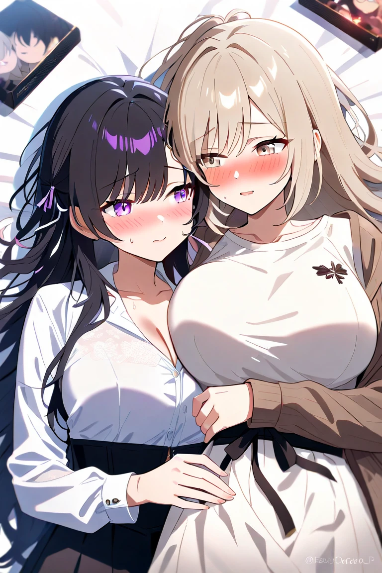 {anime},caustics,nsfw,single human girl,minigirl,,panties,kindergarten clothes,skirt,indoor shoes,from above,looking at viewer,smile,brown eyes,parted lips,show off breast,swept bangs,panty aside,squatting,spread legs,outdoors, , best quality, amazing quality, very aesthetic, absurdres,

night bedroom,